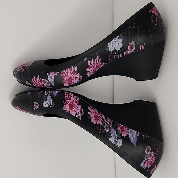Crocs Lina floral wedge shoes - Picture 5 of 7